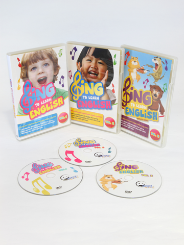 SING to LEARN English 3-in-1 3-DVD Bundle
